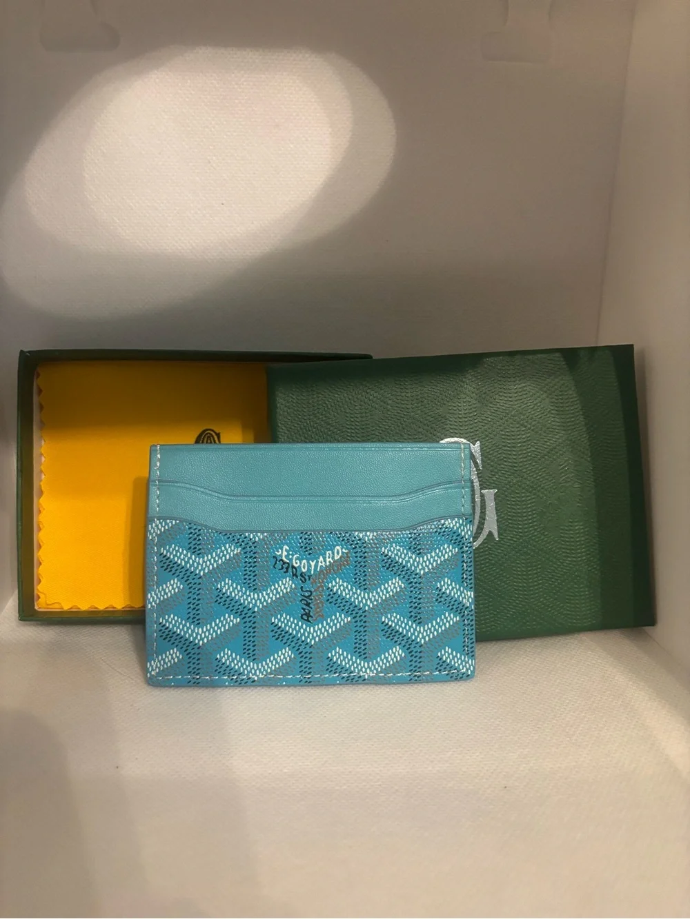 Patterned Cardholder - Light Blue